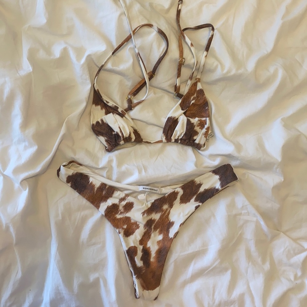 WeWoreWhat Cowhide Bikini